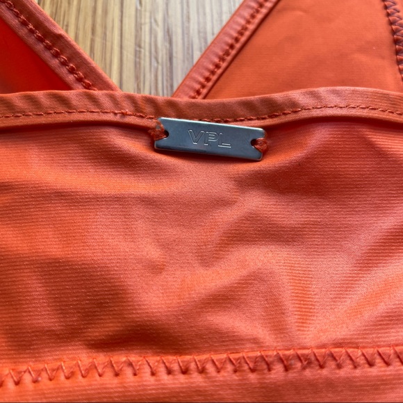 VPL bright orange and brown sparkle stretchy bra - Picture 4 of 8